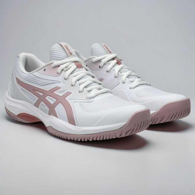 아식스 게임 FF 여성 올코트 테니스화 화이트 핑크 1042A281 103