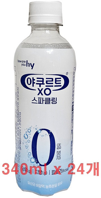 hy 야쿠르트 XO 스파클링, 24개, 340ml