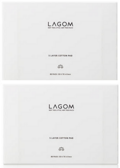 라곰 화장솜 5겹솜, 2개