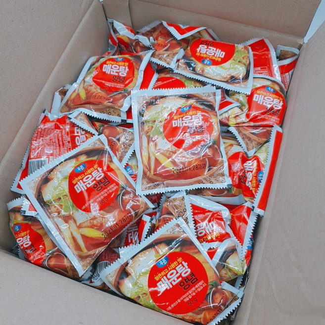 포장/배달업소용 푸른식품 매운탕양념소스 1박스(60g X 100개입)일회용양념 대용량, 60g, 1