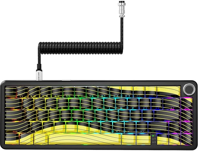 ATTACK SHARK X65PROHE 라피드 트리거 게이밍 키보드 무선 8k 폴링 레이트 RT 0.01mm 지원 8000Hz 지원 2.4G / Bluetooth / 유선 자기 스