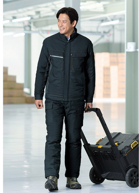 ZB-JP1856 지벤 겨울용 데님 작업복 상하세트