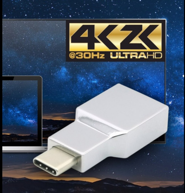 간편 영상/음성 출력 4K2K USB 3.1 C타입 to HDMI 컨버터 / 변환기 장비 PC, 1개