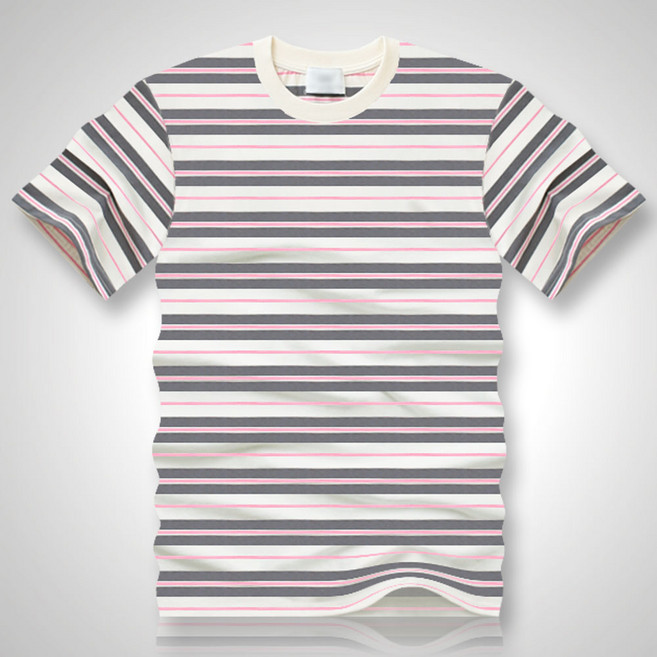 블루포스 BG스루치 단가라 반팔티 오버핏 스트라이프 티셔츠