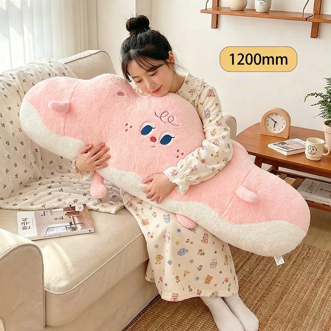 하른 귀여운 치즈빵 침대 등받이, 핑크