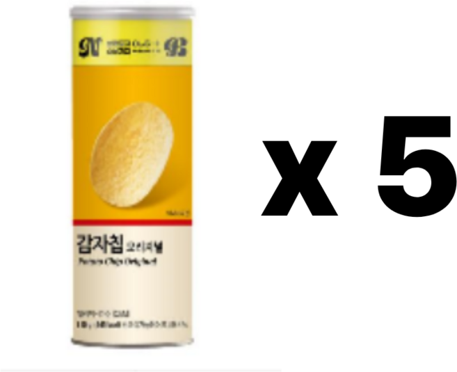 노브랜드 감자칩 오리지널 110g x 5 | NoBrand Potato Chip Original 110g x 5, 5개