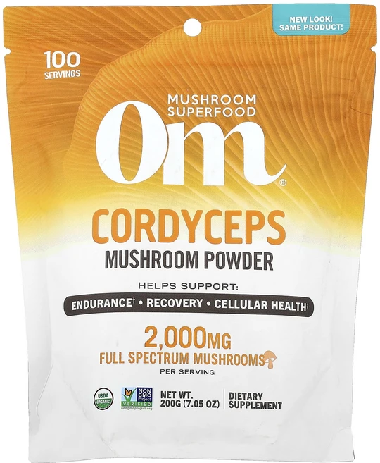 몸관리하세요 겨울입니다 Om Mushrooms 버섯 분말 동충하초 200g(7.05oz) 특별관리진행, OmMushrooms버섯분말동충하초200g705oz, 200g, 1개 - 쿠팡