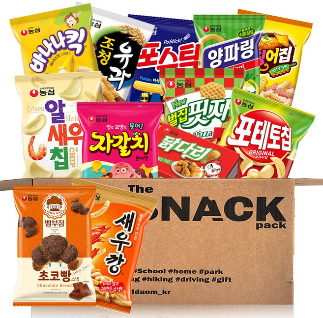 올따옴 과자폭탄 농심 파티 스낵선물세트 12종 1호, 1개