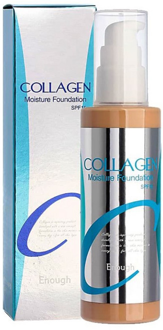 Enough 이너프 Collagen Moisture Foundation 콜라겐 보습 네즈너 파운데이션 SPF 15 #13호 3.38 fl oz (100 ml), 1개