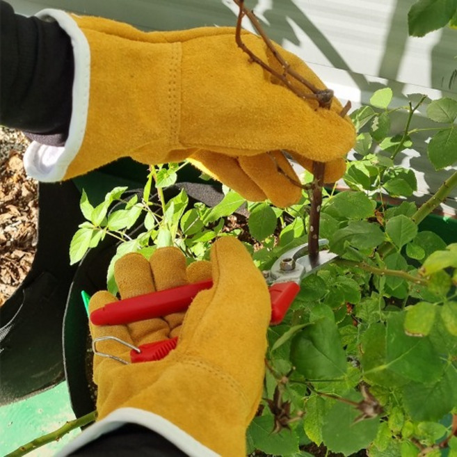 천연 소가죽 장갑 다용도 작업 용접장갑 핸드맥스 KG2 NO.206, 1개