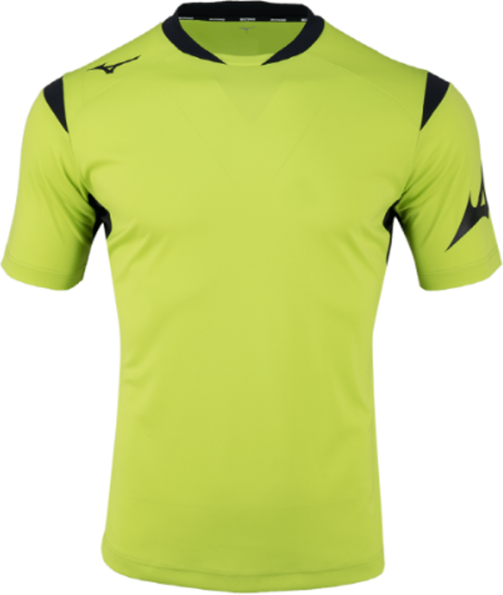 미즈노 반팔티 헬스복 운동복 풋볼 저지 SS 4 라임