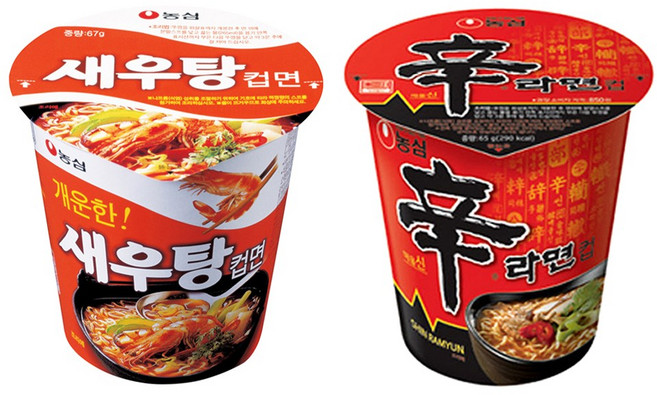 농심 소컵 새우탕x12컵+신라면x12컵, 24개