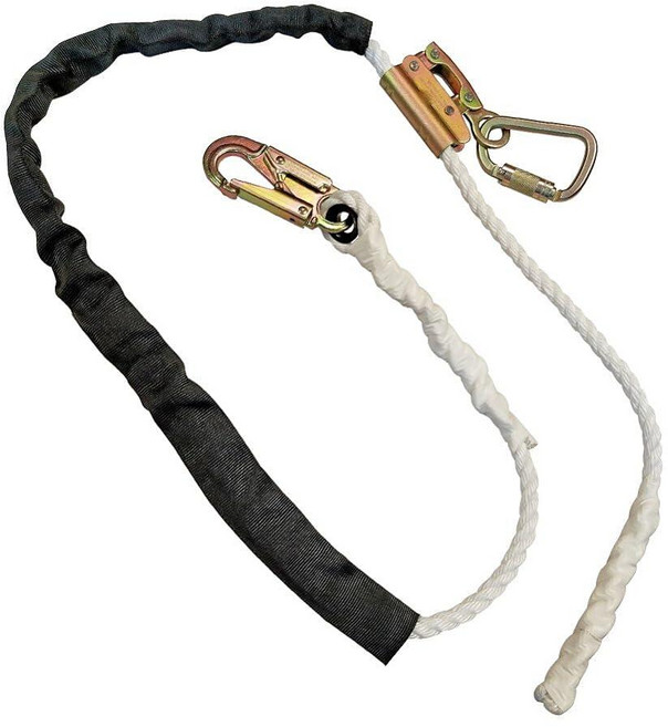 Madaco 지붕 건설 낙하 보호 튼튼한 산업용 안전 40.6 m 스냅 후크 로프 그랩 포지셔닝 랜야드 ANSI OSHA PL-613-101-16