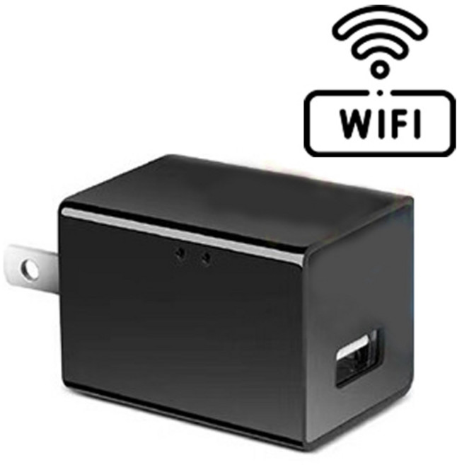 無線WIFI插頭攝影機 1080P充電頭針孔攝影機, 1個, DV06