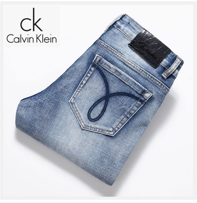 남자명품청바지 CKJ 가을 겨울 남자 일자핏 연청색 라이트 블루 데님 캐주얼 팬츠 D101