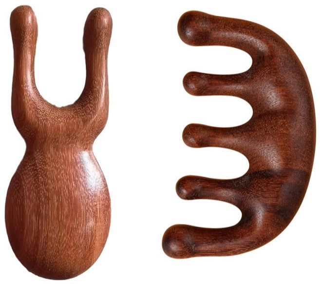 툴이모니 마시지빗 통증완화 괄사 두피마사지, 옵션3,, 1개