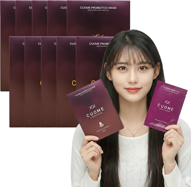 큐옴바이오 1000억, 유산균 마스크팩 10Pack (50매)