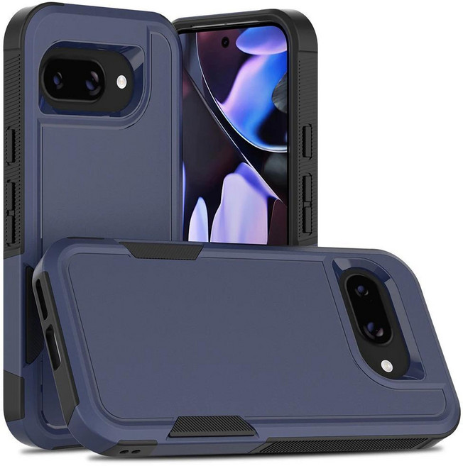 헤비 듀티 갑옷 보호 커버 충격 방지 케이스, 1개, 5. blue / J. 구글 픽셀 9 프로 XL