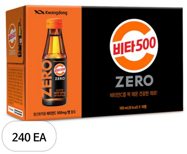 광동제약 비타500 ZERO, 100ml, 240개