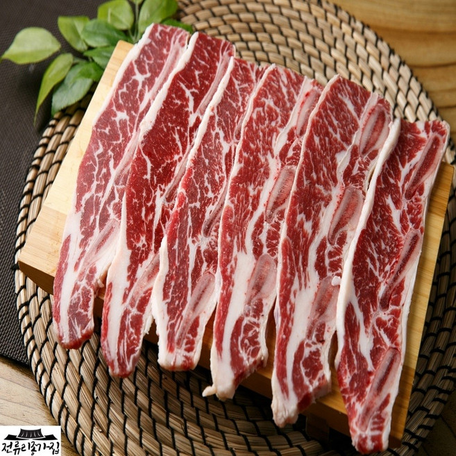 미국산 소 생 LA갈비 1kg 2kg 3kg 엘에이갈비 라갈비 비프립 꽃갈비 짝갈비 바베큐 캠핑 원육 고기 냉동, 1개