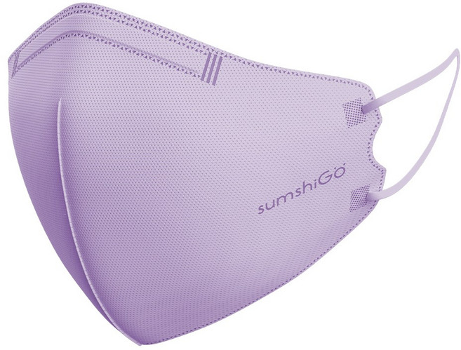 미엘 숨쉬고 스타일업 컬러마스크 바이올렛 대형 10매 귀가 편한 마스크, 오키드 바이올렛, 1개, 10매입