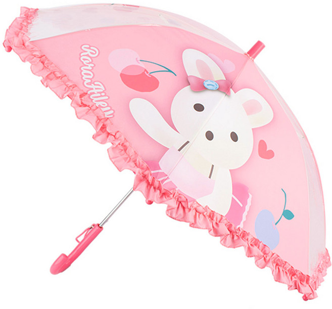 귀여운 토끼 로라앨리 우산 47 장우산 유아 아동 어린이 키즈 여아