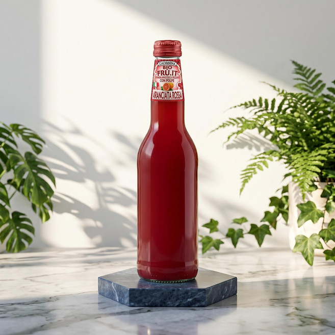 갈바니나 유기농 블러드오렌지 소다수 355ml X 12병 과일탄산, 12개