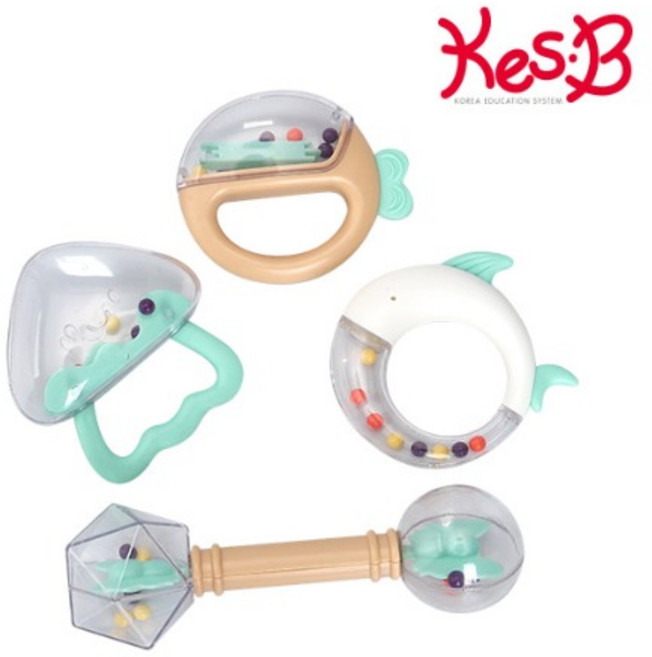 [캐스B] 맑은소리 베베바닷속 악기4종(2230) 영아 음악놀이 감각발달 악기놀이