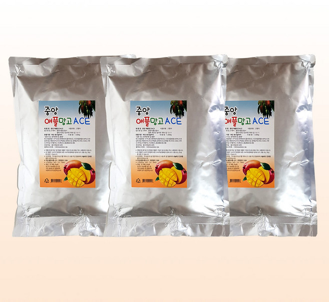 중앙 애플망고 ACE 1kg x 3개 / 에이드 아이스티 분말, 1개입