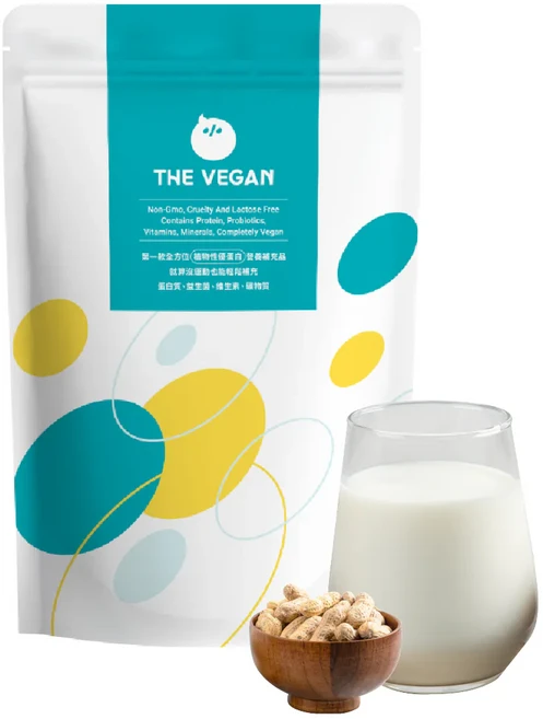 THE VEGAN 樂維根 無加糖花生大豆蛋白飲, 1kg, 1個