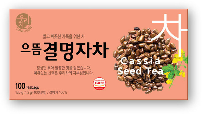 송원_으뜸결명자차_1.2g*100T, 1.2g, 100개입, 1개
