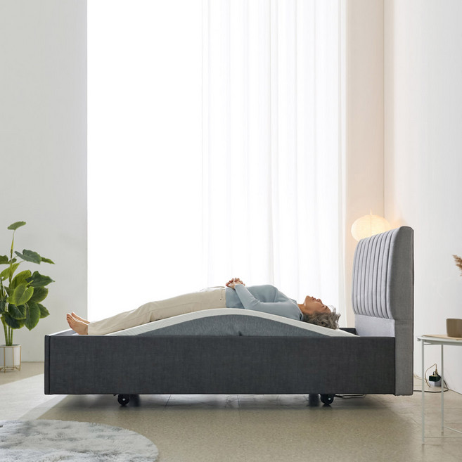 까사살로티 카네이션 건강침대 싱글(S) 모션베드, 헤드미포함, 10cm환자용, 가드없음