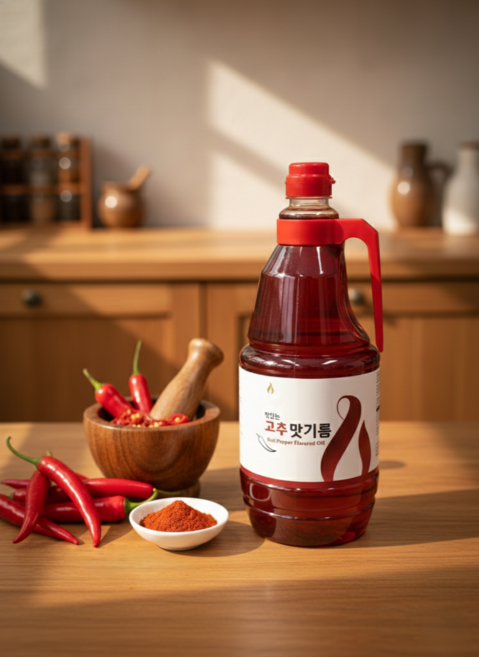 더함 맛있는 고추맛기름 1.8리터, 1개, 1.8L