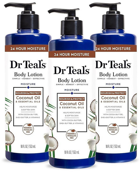 닥터틸즈 코코넛 오일 바디로션 532ml 3팩, 1개