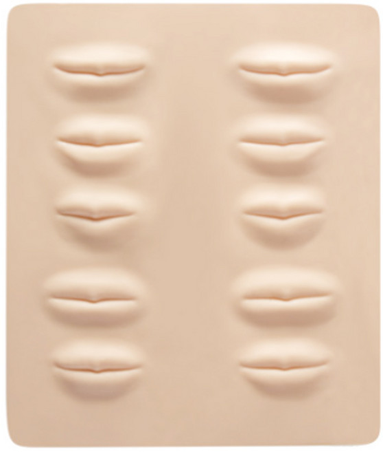 반영구화장 입체연습판 1매입 눈썹 입술 아이라인 문신 연습용 초보자 수강생 필수 미용재료, 1개