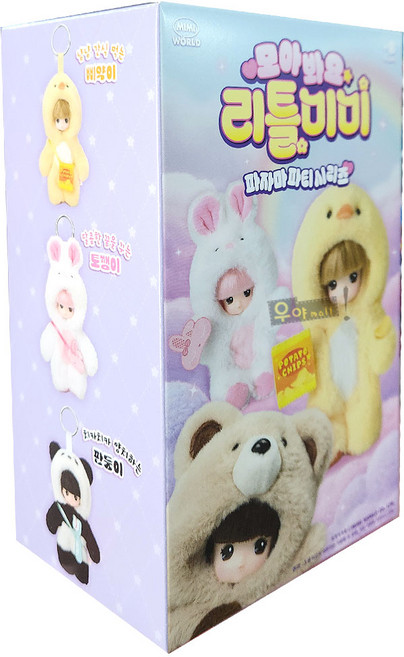 모아봐요 리틀미미 파자마파티 시리즈 랜덤 봉제키링 인형, 상세 설명 참조, 상세 설명 참조