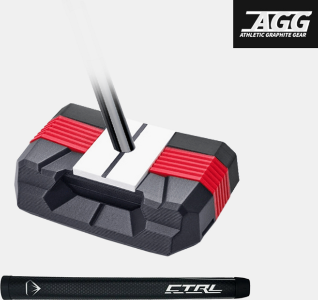 [이용희 프로 사용 퍼터] 굴림채 ZET 제로토크 퍼터[남여공용][세미 말렛][CONTROL STD GRIP], 레드 34인치 블랙2.0