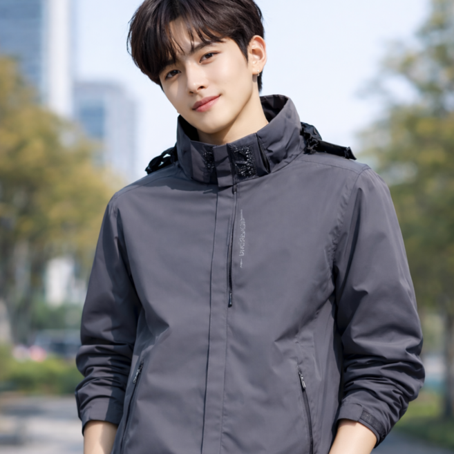 에르투 남녀공용 경량 바람막이 점퍼 윈드브레이커 후드 자켓