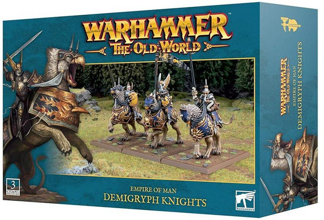 [4] Games Workshop Warhammer The Old World: Empire of Man - Demigryph Knights 소장용 피규어 성인 및 어린이, [4] Games Workshop Warhammer T