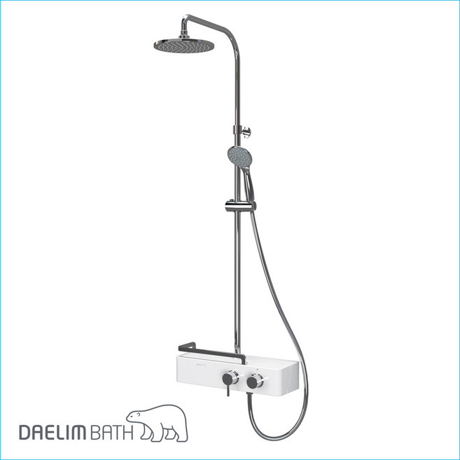 대림바스 DL-B6010 수납형레인샤워 레인샤워 선반형샤워기, 1개, 900mm(P4922CR1)