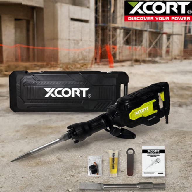 엑스코트 콘크리트 분쇄 파괴 함마 손목 손상 예방 유선 해머드릴 2600W 뿌레카 116A XZG01-116A