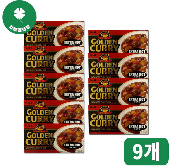 에스앤비골든 카레 아주 매운맛, 220g, 9개