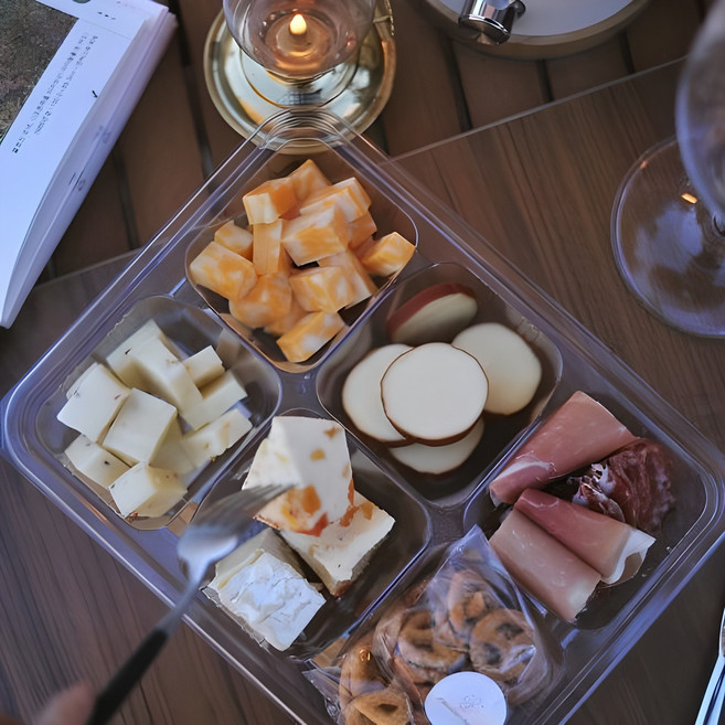 12종 치즈 샤퀴테리 플래터 위스키 와인 캠핑 피크닉 홈파티 혼술 홈술 안주 340g, 1개