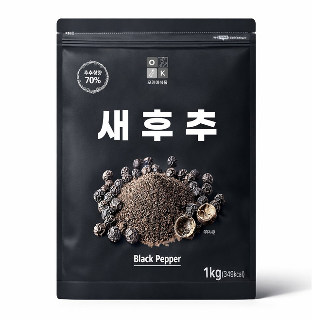 오케이 후추 후추분말 대용량 업소용, 1개, 1kg