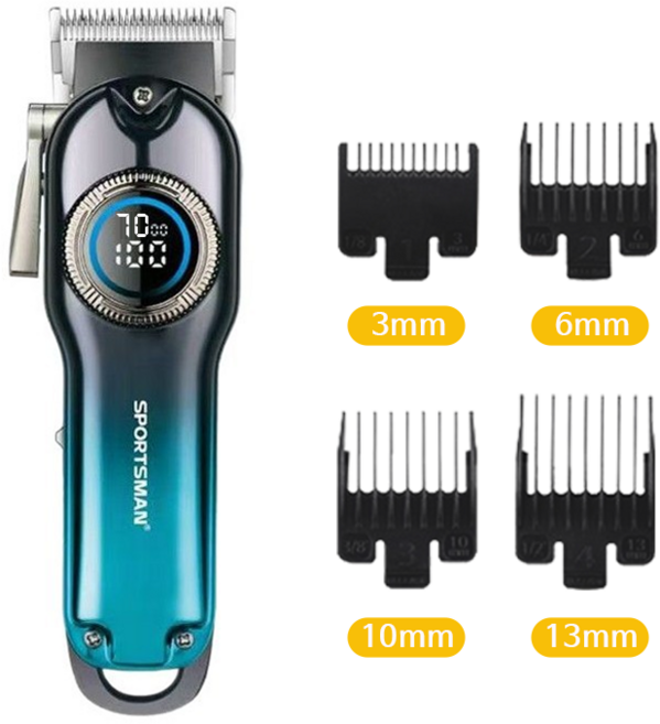 전문가용 전동 이발기 가정용 남자 바리깡, 블루