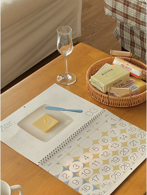 2026 빵달력 디저트 벽걸이 캘린더 홈카페인테리어 in my oven