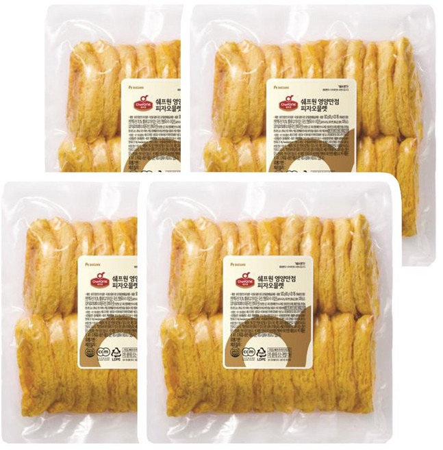 쉐프원 영양만점 피자 오믈렛 1kg, 4개