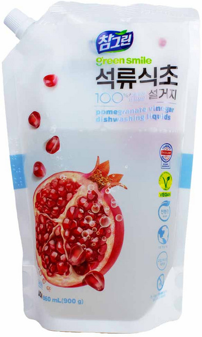 참그린 라이온 참그린 석류식초설거지 리필 900g, 1개