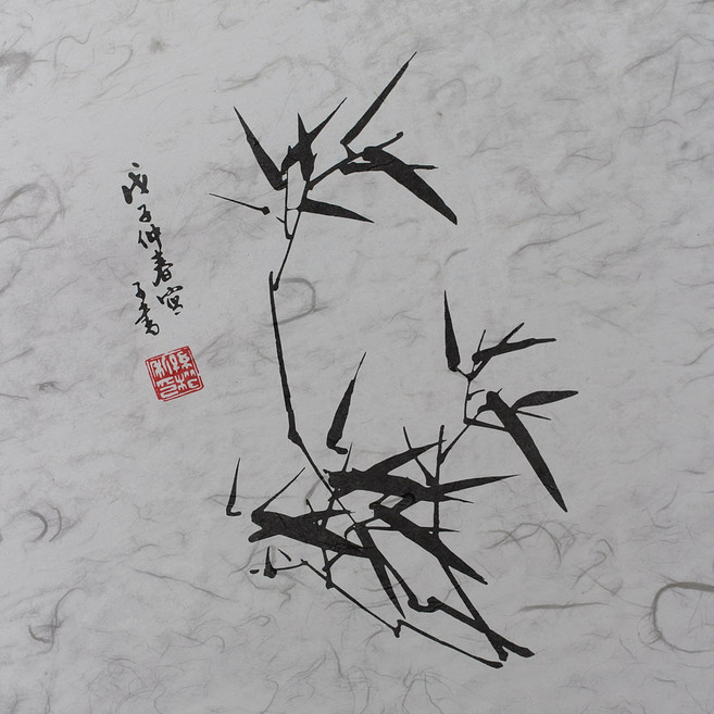 구름한지 썬팅지 75 x 95cm 매난국죽 유리용 운용한지 창호지 인테리어, 죽 (대나무)