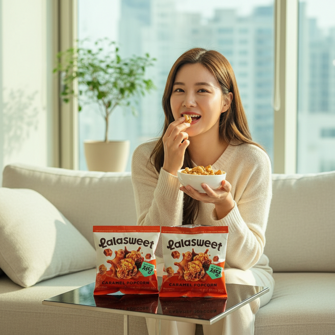 라라스윗 저당 카라멜 팝콘, 10개, 30g
